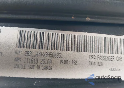 2009 Dodge Challenger Se из США, поврежденный, VIN 2B3LJ44VX9H560951